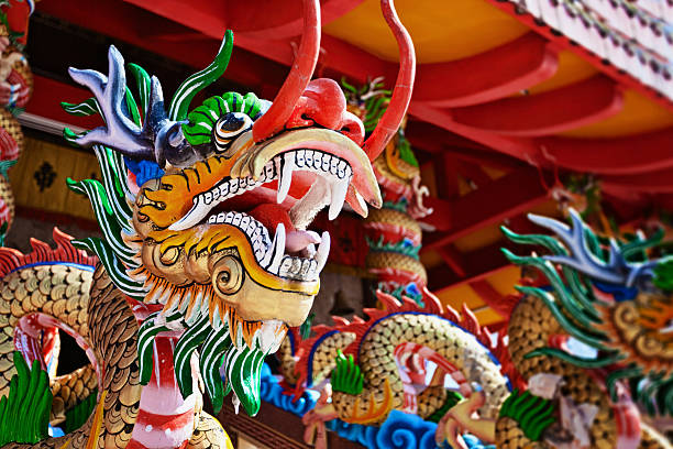istock Dragon - statue in a Chinese temple 178368175