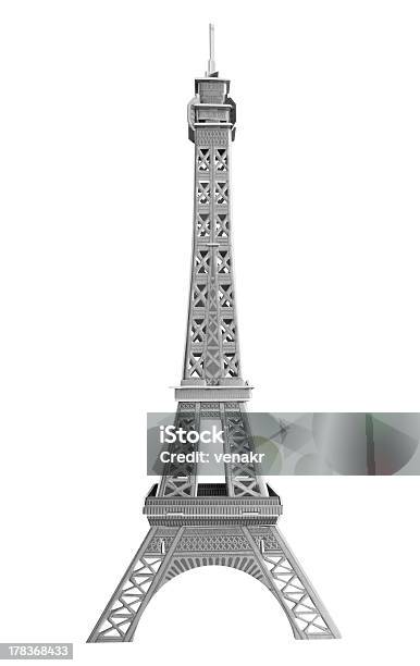 에펠탑 모델 에펠탑에 대한 스톡 사진 및 기타 이미지 - 에펠탑, 흰색 배경, 0명