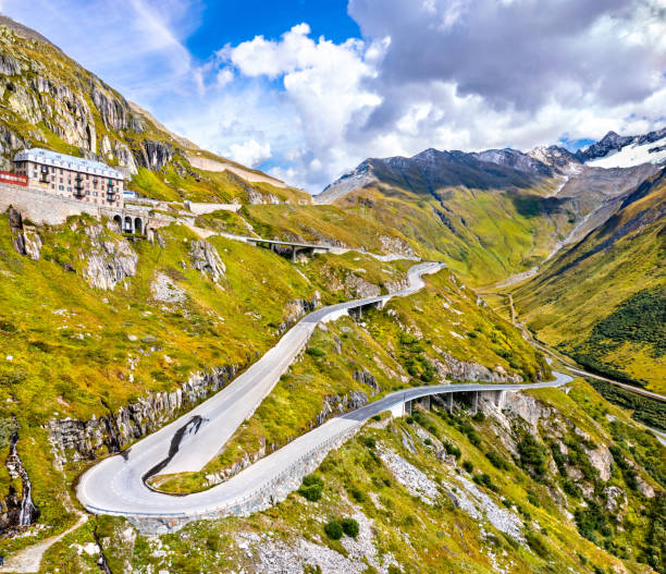 istock Road to Furka Pass in Switzerland 1783691037