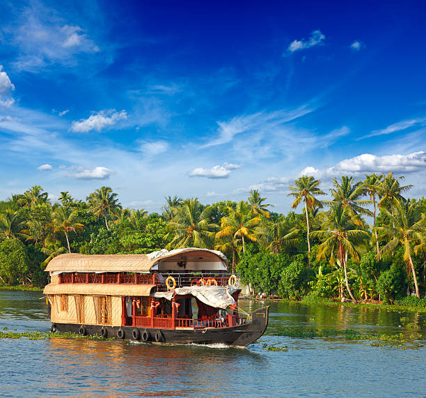 istock Houseboat on Kerala backwaters, India 178369205