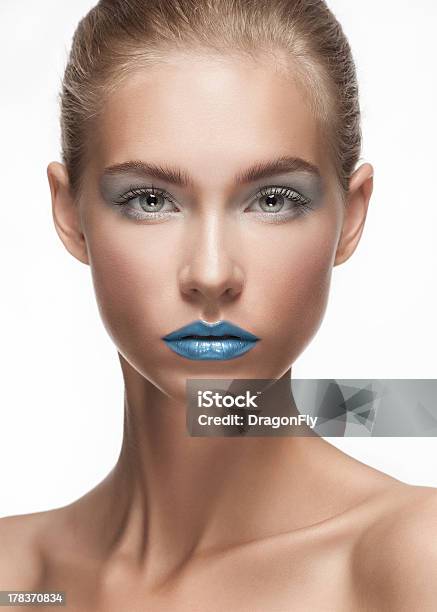 Fashion Makeup With Face Art Stock Photo - Download Image Now - One Woman Only, Women, 20-29 Years