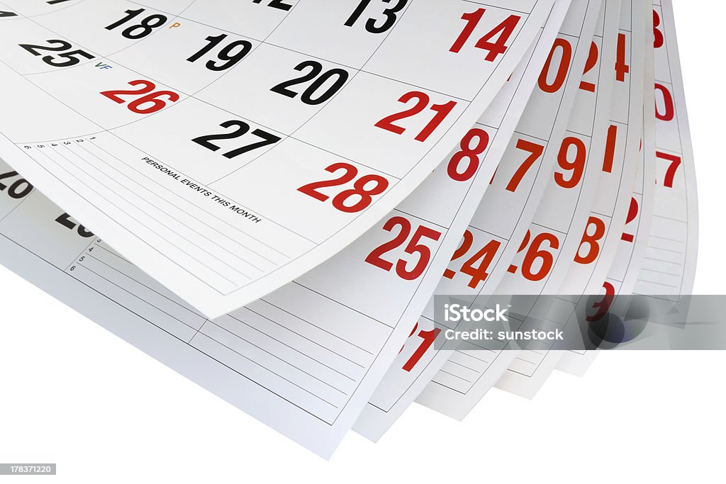 カレンダーページ - カレンダーのロイヤリティフリーストックフォト