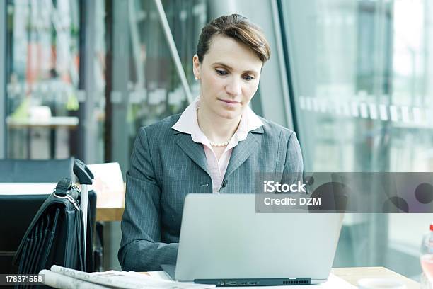 Business Woman Working Stock Photo - Download Image Now - Adult, Adults Only, Airport