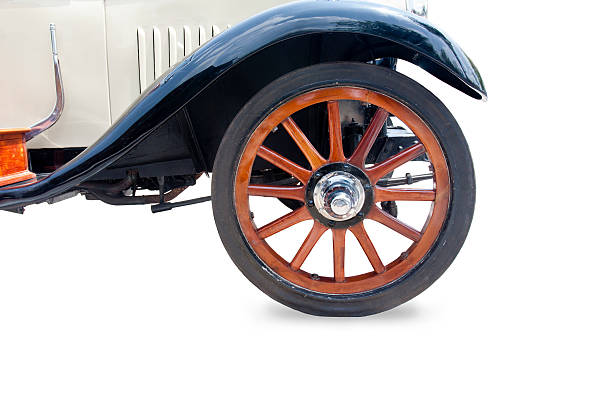 istock Vintage wheel of old classic car 178372341
