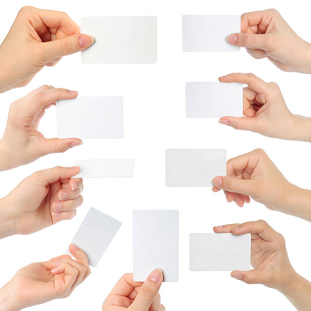 istock Hands hold business cards 178372478