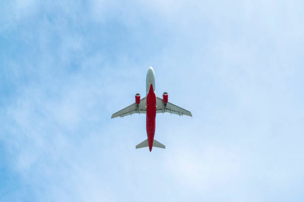 Free Stock Photo of Group of Red Airplanes Flying Through the Sky ...