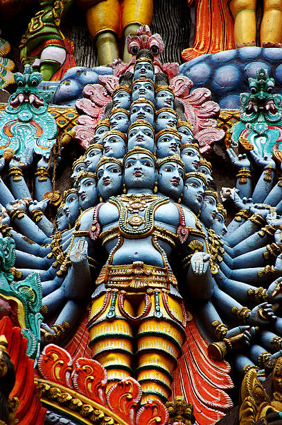 hindu goddess statue stock photo