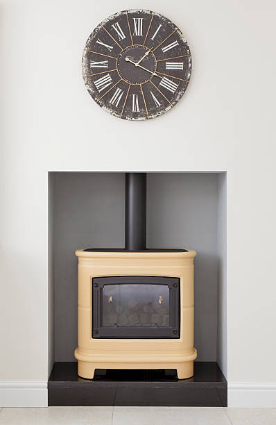 istock Contemporary wood burning stove 178374542