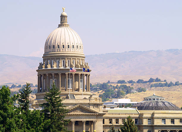 capitólio do estado de idaho - idaho state capitol imagens e fotografias de stock