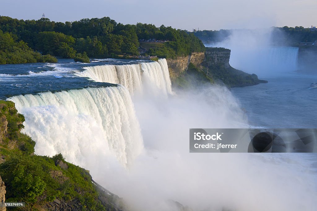 American Falls Overlook at Niagara Atop American Falls from observation deck at Niagara Falls State Park in New York Niagara Falls Stock Photo