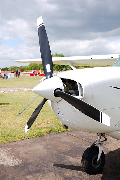 飛行機 propeller ストックフォト