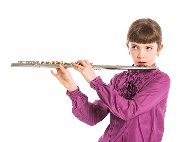istock Girl playing transverse flute 178375057