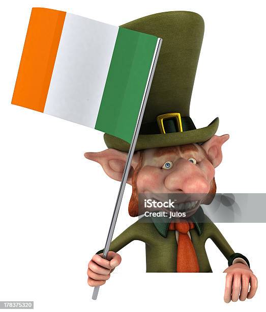 Irish Leprechaun Stock Photo - Download Image Now - Adult, Cartoon, Characters