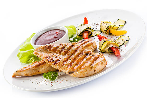 istock Grilled meat and vegetables 178375528
