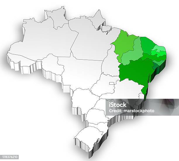 3 次元の地図ブラジル北地域 - シンプルのストックフォトや画像を多数ご用意 - シンプル, デジタル生成, ビジネス