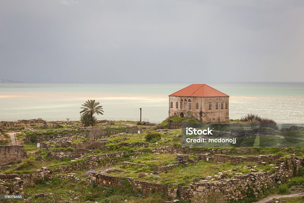 Ancient Ruins Byblos Lebanon "Remains and ruins of ancient seacoast civilization in Byblos, Lebanon." Lebanon - Country Stock Photo