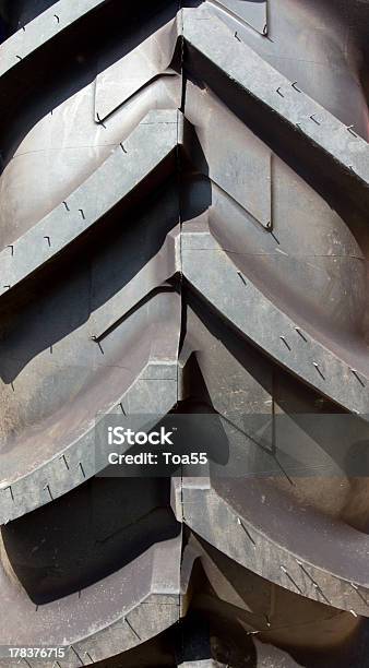 Big Tractor Tire Stock Photo - Download Image Now - Agriculture, Black Color, Car