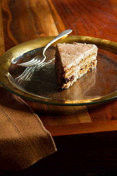 Chocolate Cream and Cookie Tart stock photo