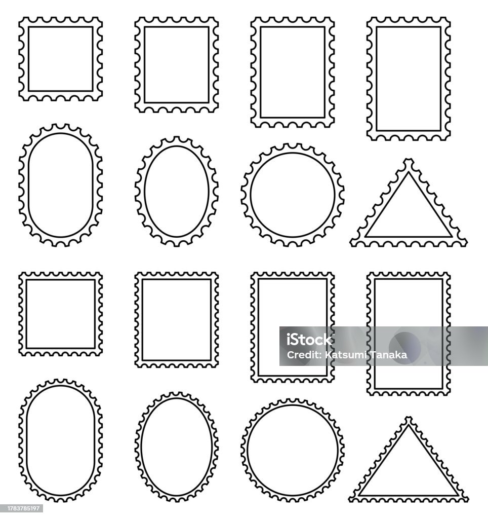 Timbre Style Ensemble Dillustration Vectorielle De Style Timbre Vecteurs libres de ...