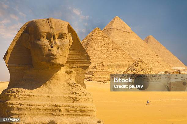 Большой Сфинкс Лицо Пирамиды Фон — стоковые фотографии и другие картинки Большой Сфинкс - Большой Сфинкс, Сфинкс, Без людей