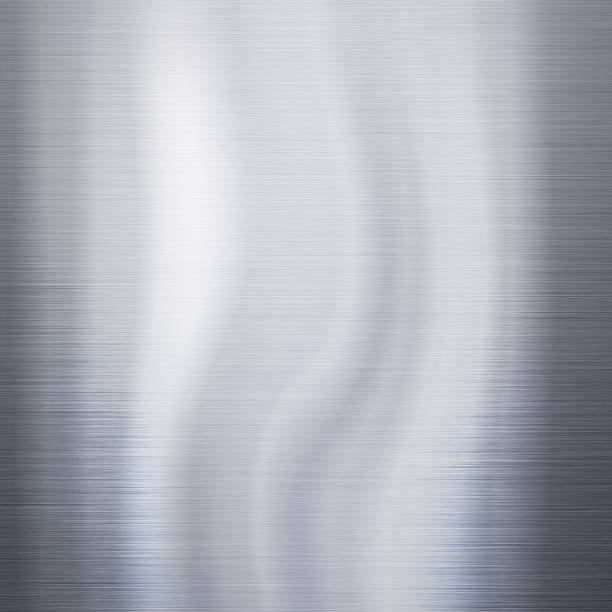 istock Brushed aluminum metal plate 178380200