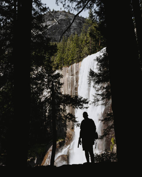 istock Person looking at Vernal Falls in Yosemite 1783808723