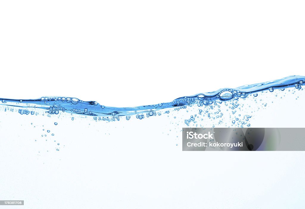 water wave closeup of water wave isolated on white Activity Stock Photo