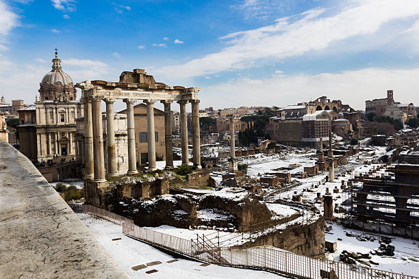 istock Temple of Saturn and other monuments, Roman Forum. 178381725