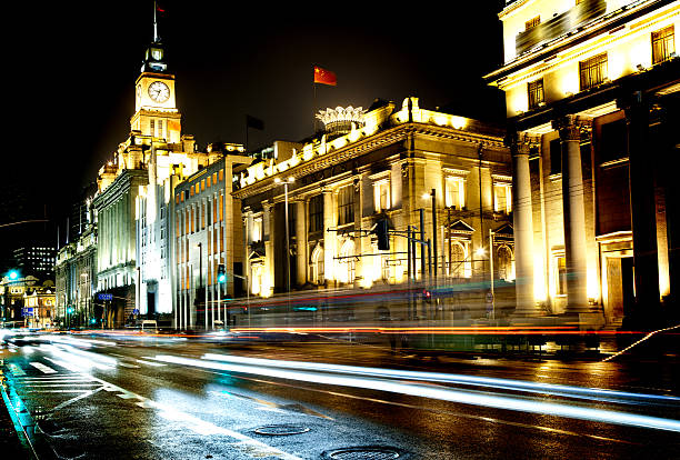 istock moving car with blur light through city at night 178382247