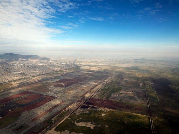 istock mexico city aerial view landscape from airplane 1783824242