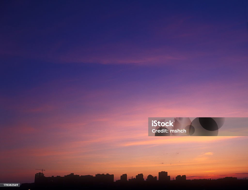 Puesta de sol de fondo. - Foto de stock de Cielo libre de derechos