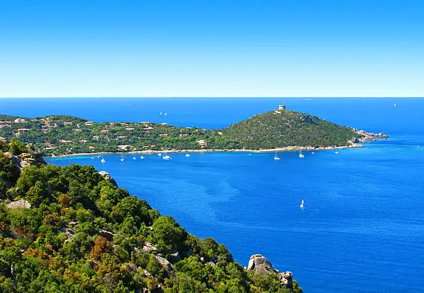 "Campomoro bay, splendid place in South of Corsica / Ajaccio area"