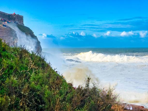 istock a large wave crashes over the rocks at a beach in africa 1783832380