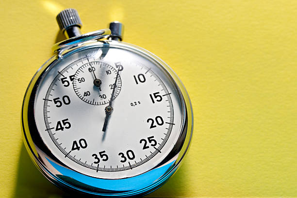 istock Stopwatch on the yellow background 178383886