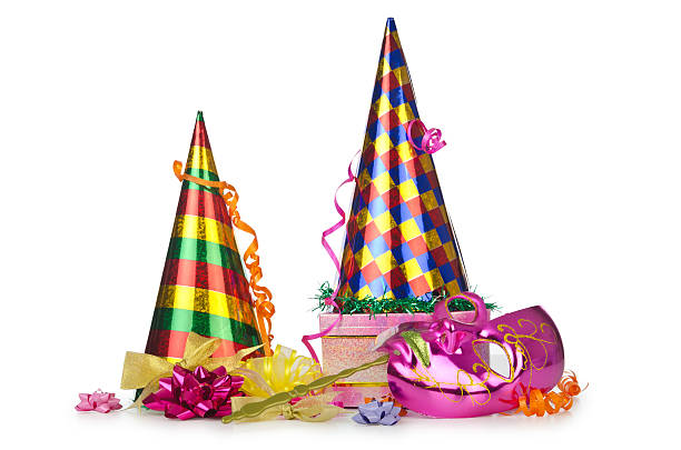 istock Hats streamers and other stuff for party 178383913