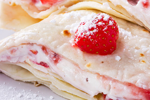 istock Mascarpone cheese pancakes with fresh strawberries 178384050