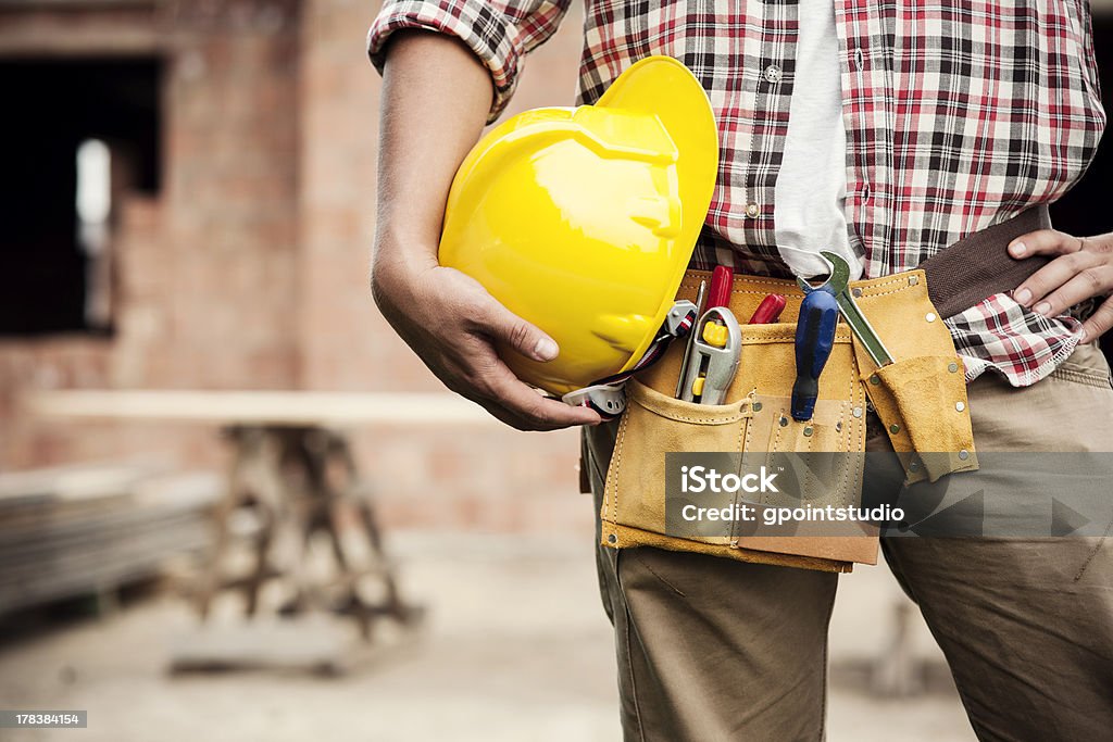 建設作業員 - 修理するのロイヤリティフリーストックフォト