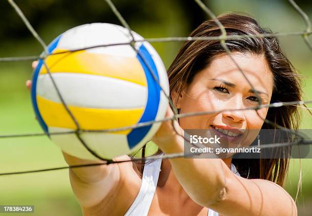 Female Volleyball Player Stock Photo - Download Image Now - Adult, Adults Only, Athleticism