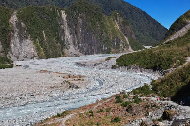Fox Glacier on south island, New Zealand
