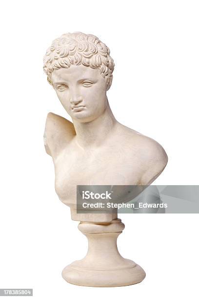 ハーミーズ石のバスト - 彫刻作品のストックフォトや画像を多数ご用意 - 彫刻作品, 白背景, 像