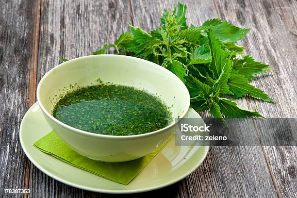 Stringing Nettle Soup Stock Photo - Download Image Now - Nettle, Soup, Stinging Nettle