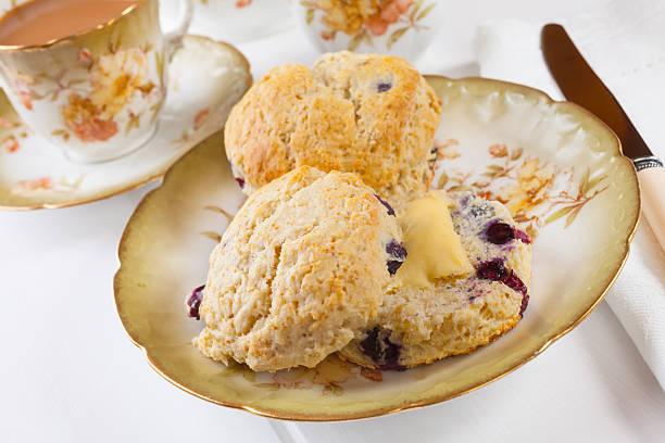istock Blueberry Scones with Butter and a Cup of Tea 178387459