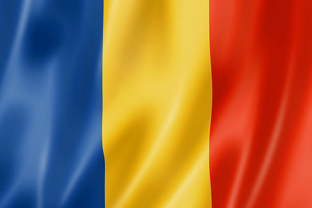 bandeira da roménia - romania flag romanian flag colors imagens e fotografias de stock