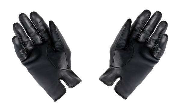 istock A Pair Of Black Leather Gloves On A White Background. 1783876883