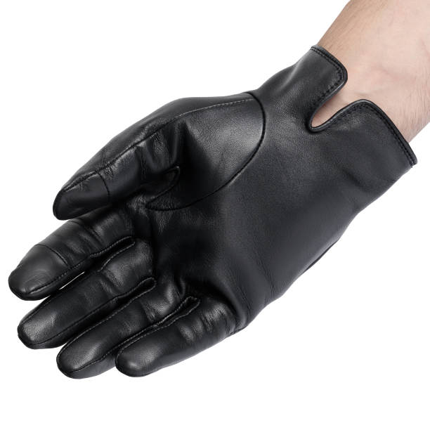 istock Men's Hand In A Leather Glove On A White Background. 1783877481