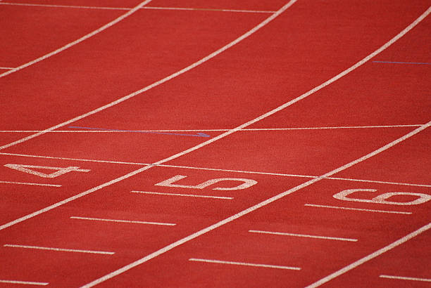 Athletics Track stock photo