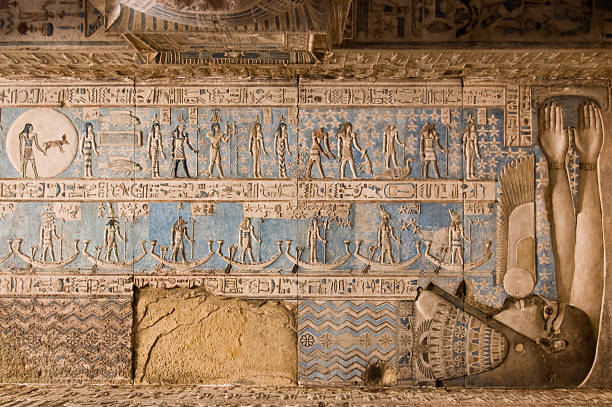 antico egitto oroscopo - dendera foto e immagini stock