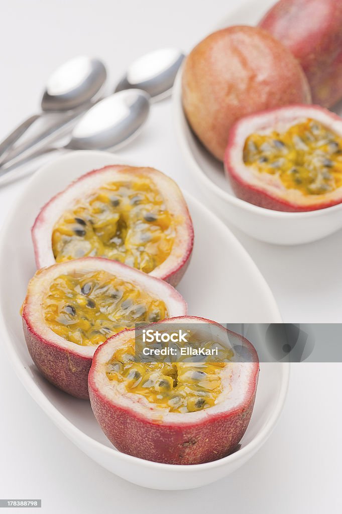 Passion fruit Passion fruit in a bowl Berry Fruit Stock Photo