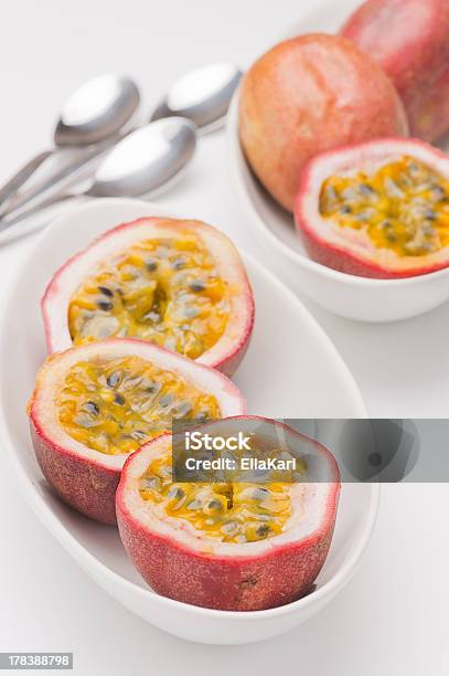 Passion Fruit Stock Photo - Download Image Now - Berry Fruit, Bowl, Brightly Lit