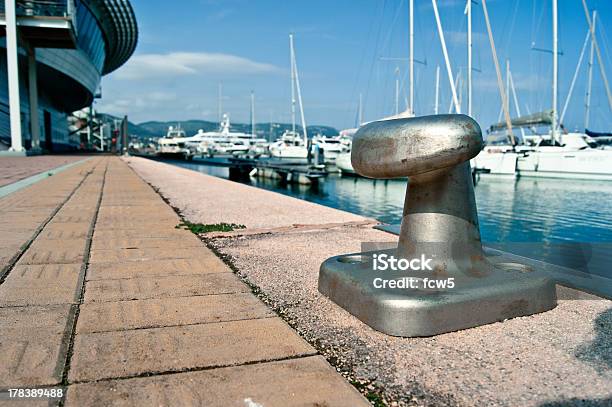 Bollard In Loano Stock Photo - Download Image Now - Architectural Feature, Beach, Cleat